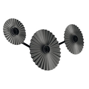 Decor Plisse Wall 3 x E27 Dark Grey Decor Plisse Wall 3 x E27 Dark Grey