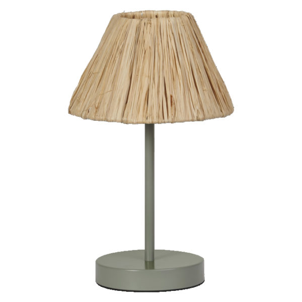 Decor Raffia Table E27 Green Decor Raffia Table E27 Green
