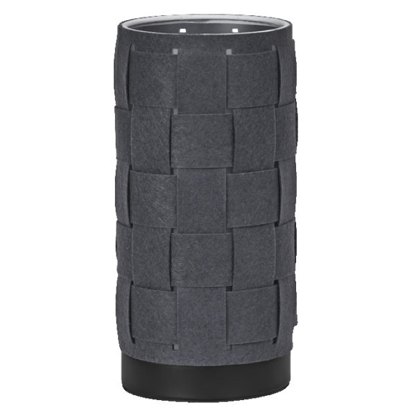 Decor Felt Weaving Tube Table E14 Dark Grey