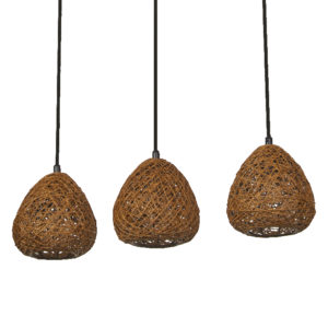 Decor Paper Drop Pendant Linear 3XE27 Beige
