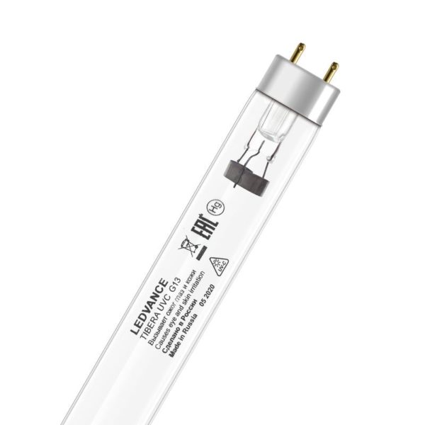 Лампа бактерицидная с УФ-С излучением TIBERA UVC T8 30W G13 LEDVANCE 4058075499249 Лампа бактерицидная с УФ-С излучением TIBERA UVC T8 30W G13 LEDVANCE 4058075499249