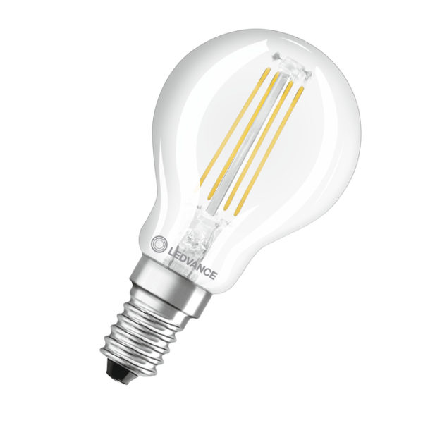 LED Classic P 40 Filament V 4W 827 Clear E14 LED Classic P 40 Filament V 4W 827 Clear E14