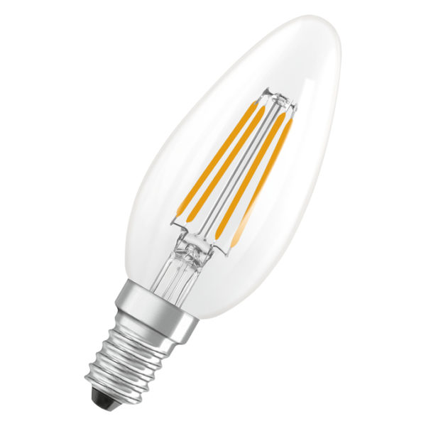 LED Classic B 60 Filament Energy efficiency class A 3.8W 827 Clear E14 LED Classic B 60 Filament Energy efficiency class A 3.8W 827 Clear E14