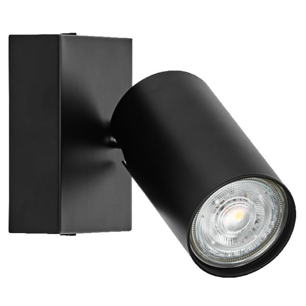 LED Spot Octagon GU10 Black 1x3.4W 927 DIM