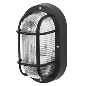Bulkhead Essential Oval E27 Black Bulkhead Essential Oval E27 Black