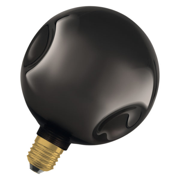 DECOR LED FLAT LAMP 3.5W 827 E27 Non-DIM IN ELECTRO GLASS MEDIUM BLACK DECOR LED FLAT LAMP 3.5W 827 E27 Non-DIM IN ELECTRO GLASS MEDIUM BLACK