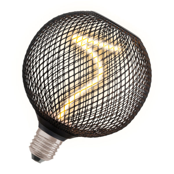 DECOR LED SPIRAL FILAMENT GLOBE 125 14 BLACK DIM 3.5W 818 E27 DECOR LED SPIRAL FILAMENT GLOBE 125 14 BLACK DIM 3.5W 818 E27