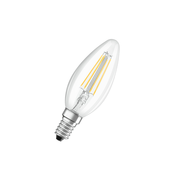 5W/827 (=40W) E14 DIM PARATHOM FIL прозрачн - LED лампа свеча OSRAM