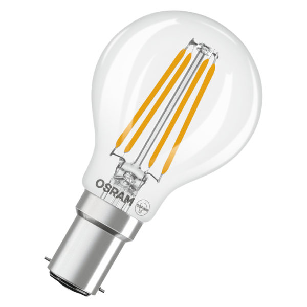 LED Star Classic P 40 Filament 3.4W 827 Clear B15d