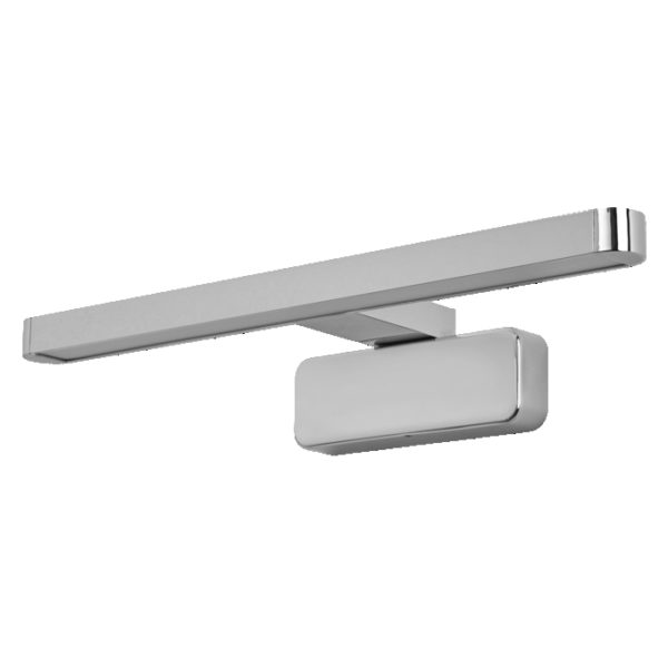 ORBIS Disc Bar Bathroom Mirror 400mm Chrome Click-CCT IP44 ORBIS Disc Bar Bathroom Mirror 400mm Chrome Click-CCT IP44