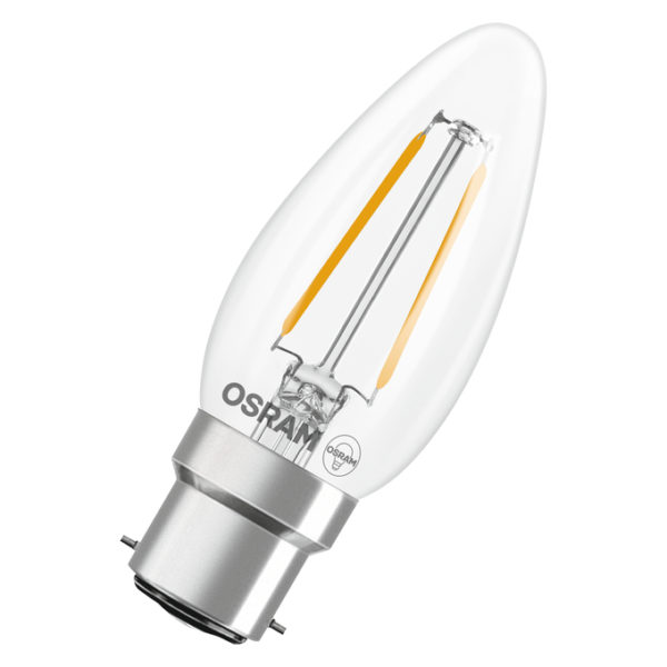 LED Star Classic B 25 Filament 1.8W 827 Clear B22d
