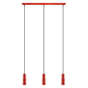 Decor Bolty Pendant 3xE27 Red