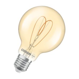 Vintage 1906 Globe 80 60 Heart Filament DIM 8W 922 Gold E27