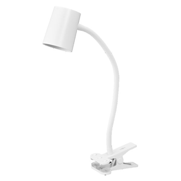 Office Line Desk Trapezium Clip GU10 White Office Line Desk Trapezium Clip GU10 White