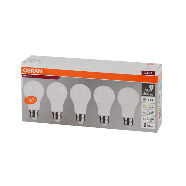 LVCLA75 10SW/830 230V E27 Экопак1X5 RU OSRAM LVCLA75 10SW/830 230V E27 Экопак1X5 RU OSRAM