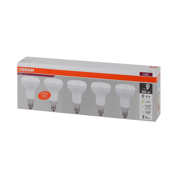 LV R50 60 7SW/830 230V E14 Экопак1X5  RU OSRAM