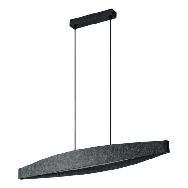 Decor Flat Felt Pendant 23W 830 Dark Grey