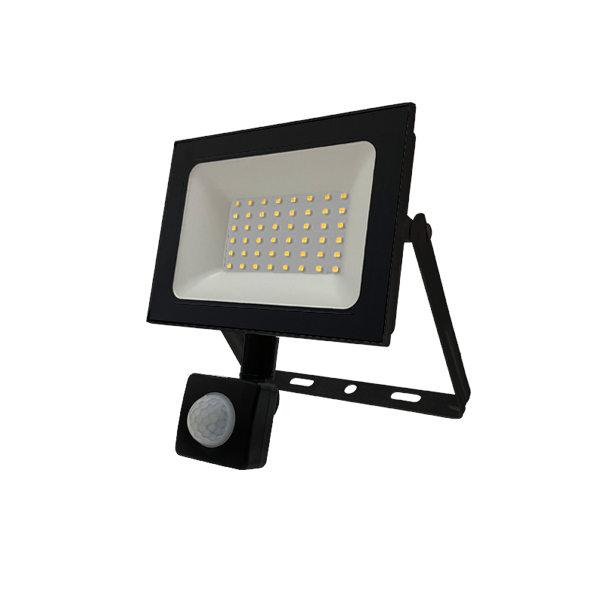 FL-LED Light-PAD SENSOR  50W Black    4200К 4250Лм  50Вт  AC220-240В 170x110x45мм 300г - С датчиком