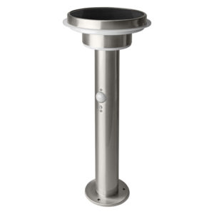 ENDURA Style Solar 40cm Post Sensor Double Circle 6W Stainless Steel