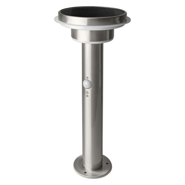 ENDURA Style Solar 40cm Post Sensor Double Circle 6W Stainless Steel ENDURA Style Solar 40cm Post Sensor Double Circle 6W Stainless Steel