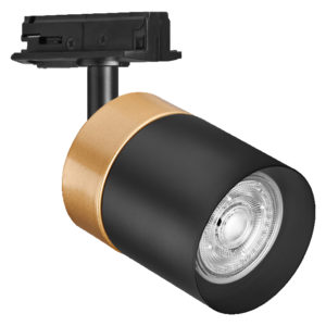 Tracklight Spot Cylinder Gold GU10 Black Tracklight Spot Cylinder Gold GU10 Black