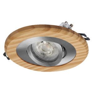 Wood Spot GU10 Bright 4.5W Satin Nickel Wood Spot GU10 Bright 4.5W Satin Nickel