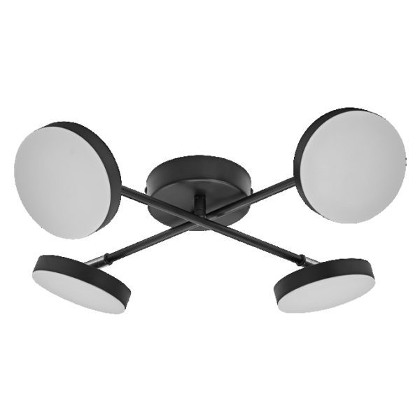 Decor Spot Moon 4Spot Cross 21W 830 Black Decor Spot Moon 4Spot Cross 21W 830 Black