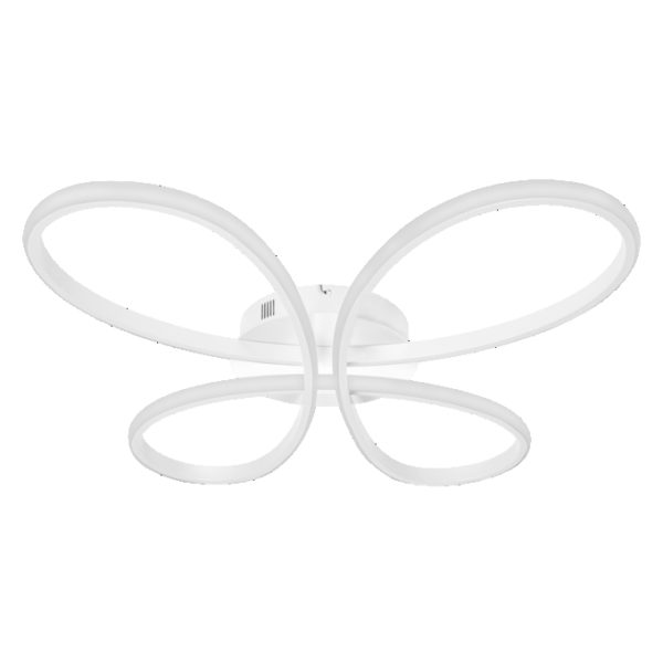 Decor Butterfly Ceiling 40W Tunable White DIM Remote Control White