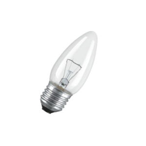 CLASSIC  B  CL 40W  230V  E27 (свеча прозрачная d35x99) - лампа OSRAM