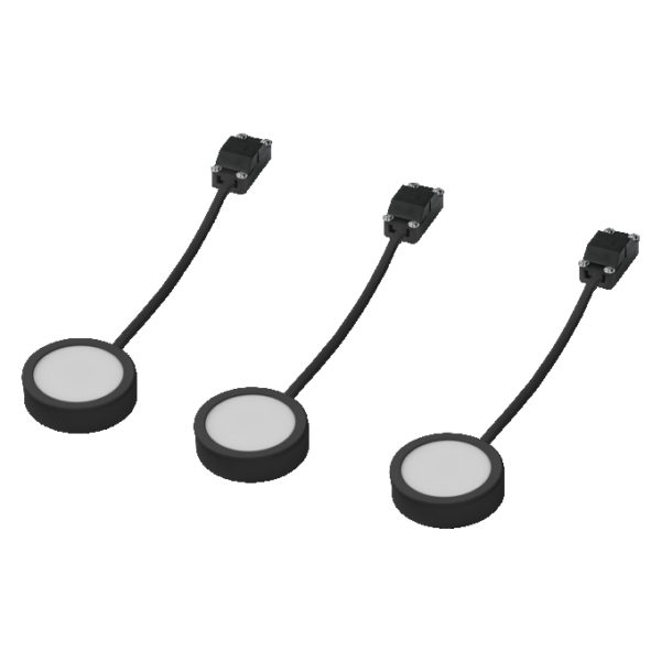 Undercabinet Spot Puck 65mm 3 x 3W 830 Black Undercabinet Spot Puck 65mm 3 x 3W 830 Black