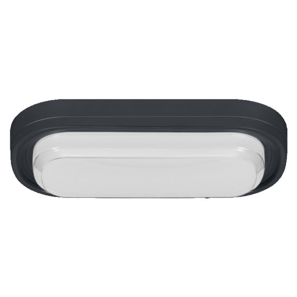 LED Bulkhead Style Oval 24W CCT Black