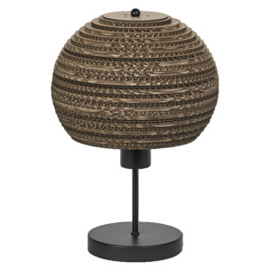 Decor Cardboard Ball Table E27 Brown
