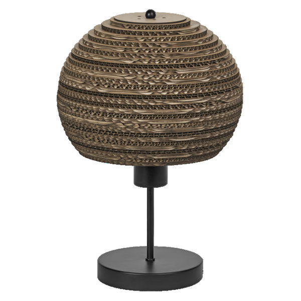 Decor Cardboard Ball Table E27 Brown Decor Cardboard Ball Table E27 Brown