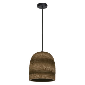 Decor Cardboard Bell Pendant E27 Brown Decor Cardboard Bell Pendant E27 Brown