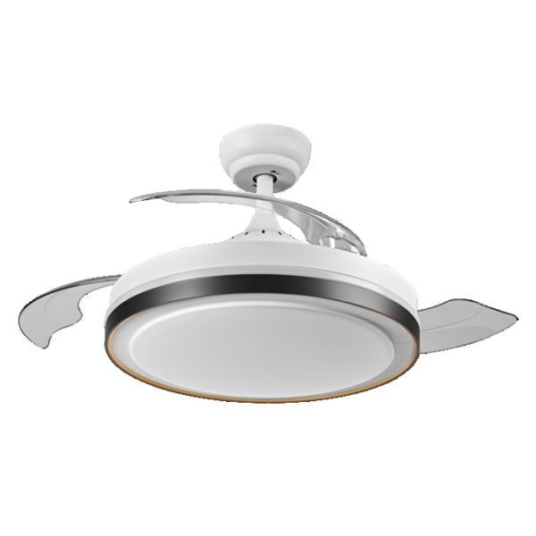 Ceiling Fan Retractable 1070 66W White Ceiling Fan Retractable 1070 66W White