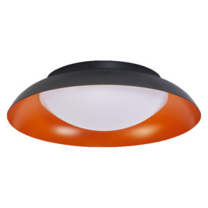 Orbis Plate 310MM 19W 830 Click DIM Black and Orange Orbis Plate 310MM 19W 830 Click DIM Black and Orange