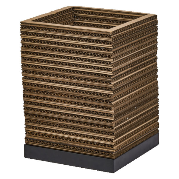 Decor Cardboard Square Table E27 Brown