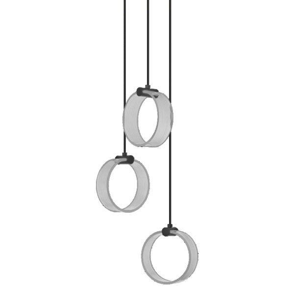 Decor Circle 3XPendant PL 20W Click CCT Black Decor Circle 3XPendant PL 20W Click CCT Black