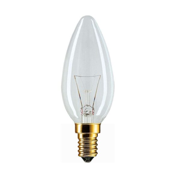 STANDART B35 CL 60W 230V E14 (свеча прозрачная d35x100) - лампа PHILIPS STANDART B35 CL 60W 230V E14 (свеча прозрачная d35x100) - лампа PHILIPS
