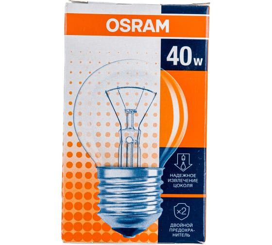 CLASSIC P CL 40W 230V E27 (шарик прозрачный d45x75) - лампа OSRAM CLASSIC P CL 40W 230V E27 (шарик прозрачный d45x75) - лампа OSRAM