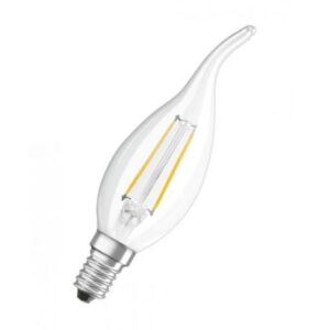 FIL LSCL BA40  4W/827 230V  CL   E14  470lm  - LED лампа свеча на ветру OSRAM