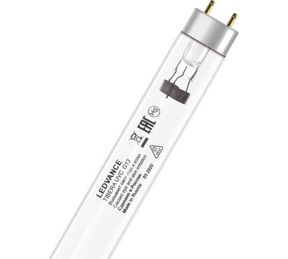 Бактерицидная лампа TIBERA UVC 15W T8 G13 d26x438 UVC 253,7nm LEDVANCE Бактерицидная лампа TIBERA UVC 15W T8 G13 d26x438 UVC 253,7nm LEDVANCE