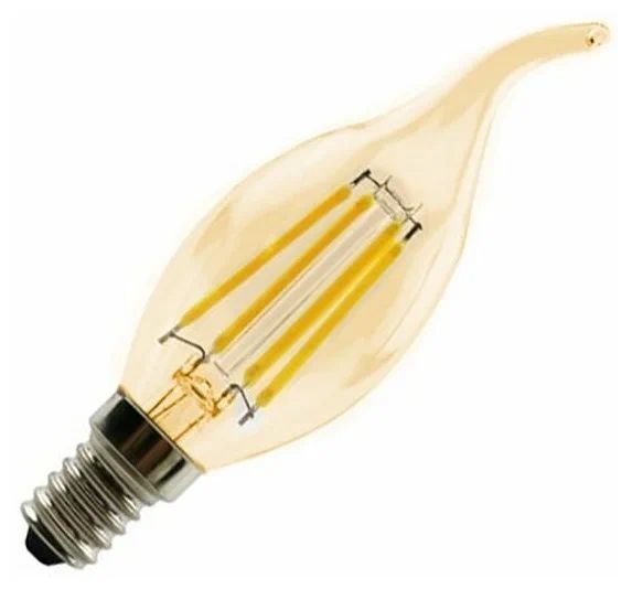 FL-LED Vintage CA35 6W E14 2200К 220V 600Лм 35*117 мм FOTON_LIGHTING  -  лампа свеча на ветру