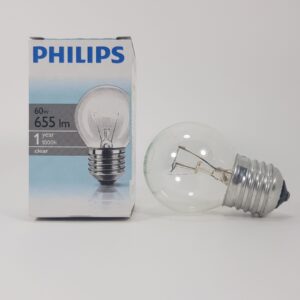 STANDART  P45   CL  60W  E27  230V (шарик прозрачный d45x73) - лампа PHILIPS