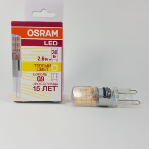 LEDPPIN 30 2,6W/827 G9 230V   320Lm d15x52  - LED лампа OSRAM