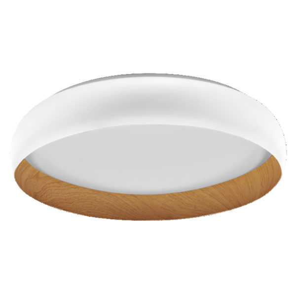 Orbis Livia 520MM 36W 830 Click DIM White and Wood Decor