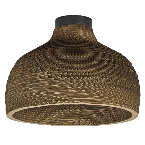 Decor Cardboard Hat Ceiling E27 Brown