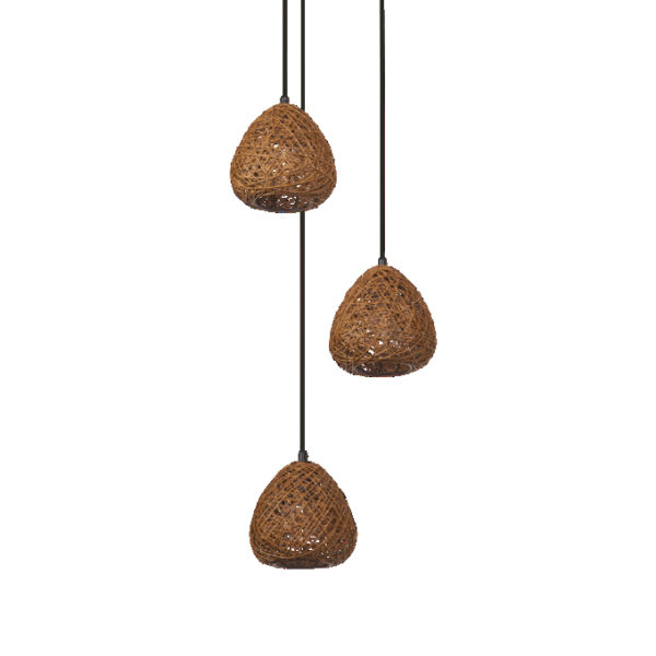 Decor Paper Drop Pendant Plate 3XE27 Beige Decor Paper Drop Pendant Plate 3XE27 Beige