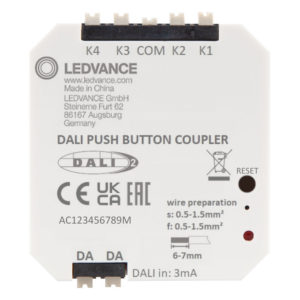 PUSHBUTTON COUPLER DALI-2 PUSHBUTTON COUPLER DALI-2
