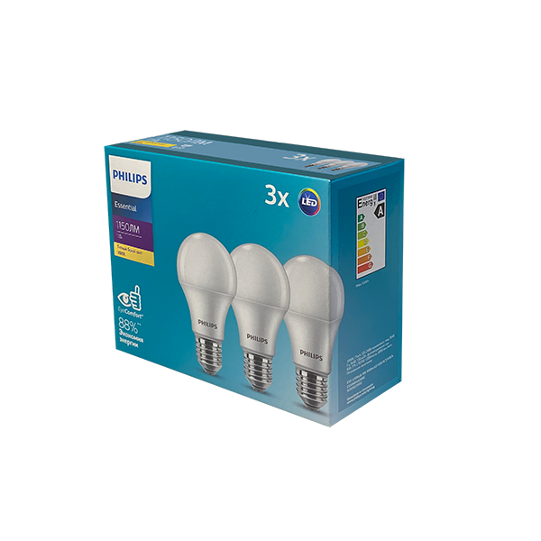 11W (=95W) E27 3000K ESSLEDBulb Экопак1X3лампы - LED лампа PHILIPS